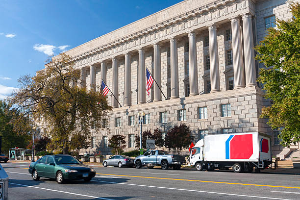 Herbert C. Hoover Building, headquarters of the United States Department of Commerce, Washington, D.C., USA.